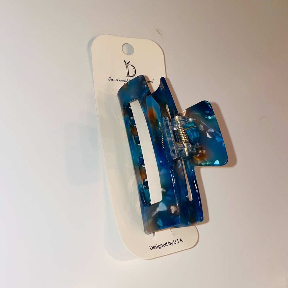Blue hair clip